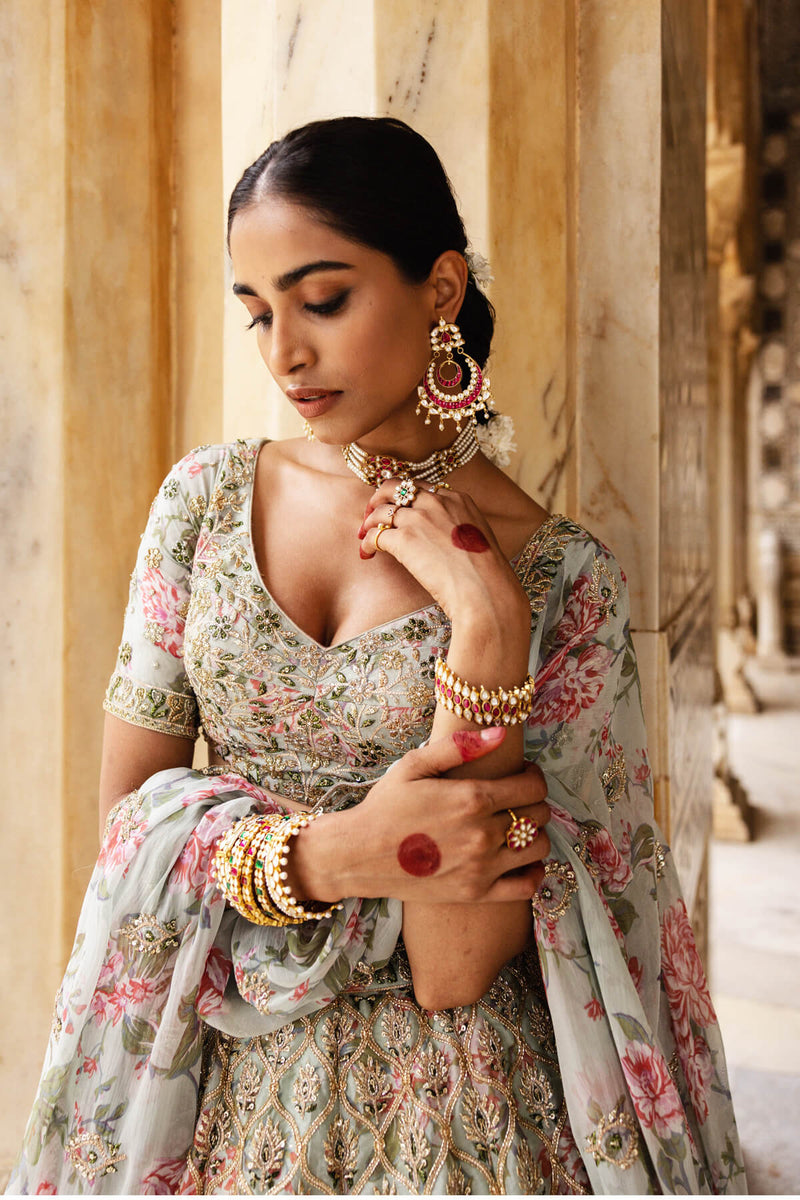 Glistening Garden Lehenga