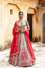 Radiant Vermilion Lehenga