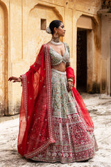 Radiant Vermilion Lehenga