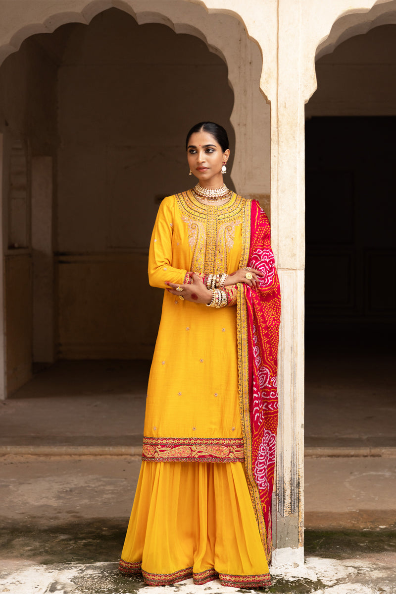Haldi Bliss Sharara Set