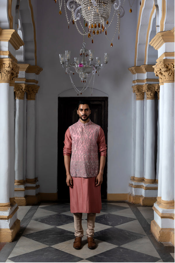 Pink Mens Kurta