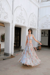 Clarisse Veil Lehenga