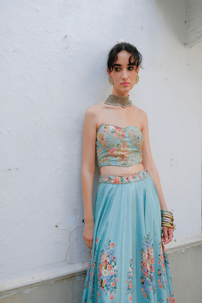Émeraude Royale Lehenga