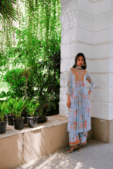 Cloudburst Chiffon Suit Set