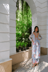 Cloudburst Chiffon Suit Set