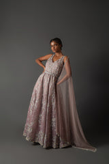 Luminous Cascade Gown