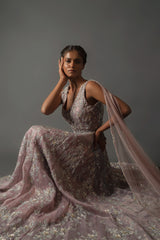 Luminous Cascade Gown