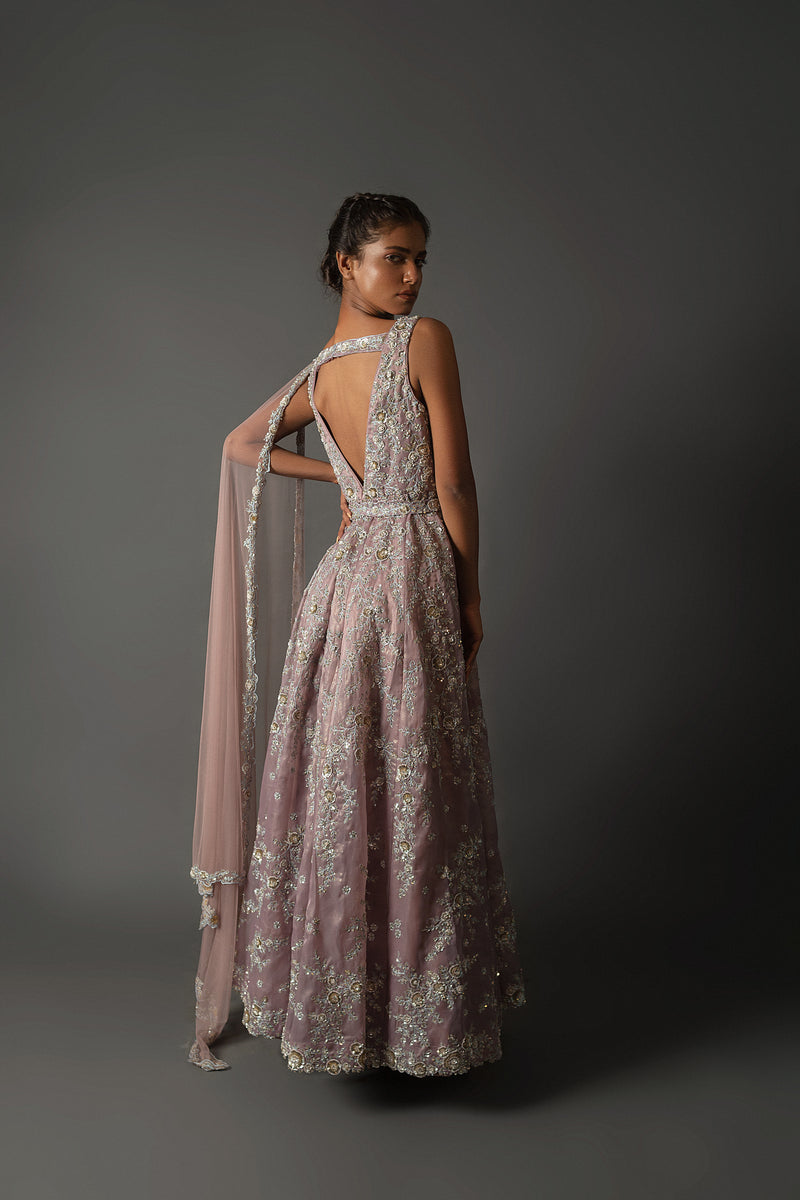 Luminous Cascade Gown