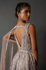 Luminous Cascade Gown