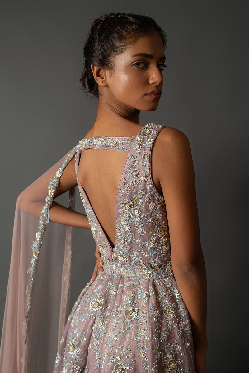 Luminous Cascade Gown
