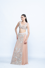Blush Éclat Bustier & Skirt Set