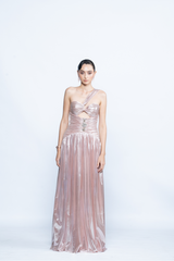 Blush Lumière One-Shoulder Gown