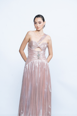 Blush Lumière One-Shoulder Gown