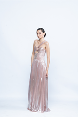 Blush Lumière One-Shoulder Gown