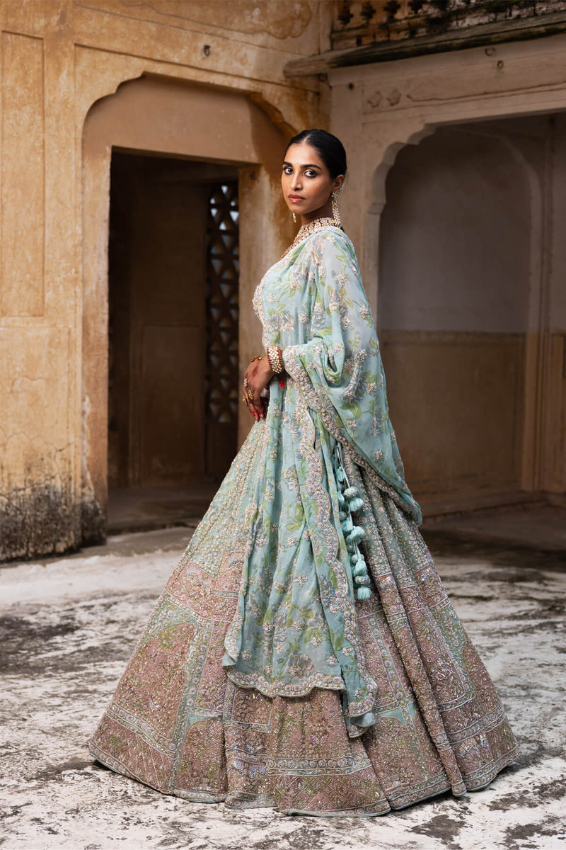 Blush Opulence Lehenga