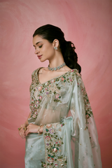 Floral Embroidery Signature Drape