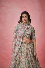 Glistening Garden Lehenga