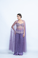 Lavender Étoile Cape Co-Ord Seta