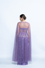 Lavender Étoile Cape Co-Ord Seta
