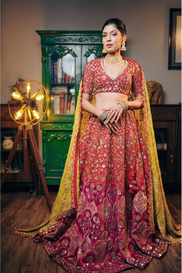 Classic Handloom Banarasi Bridal Lehenga
