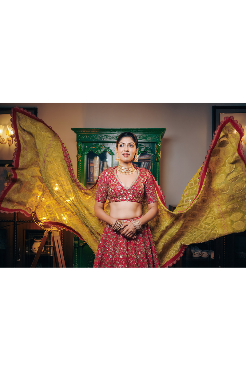 Classic Handloom Banarasi Bridal Lehenga