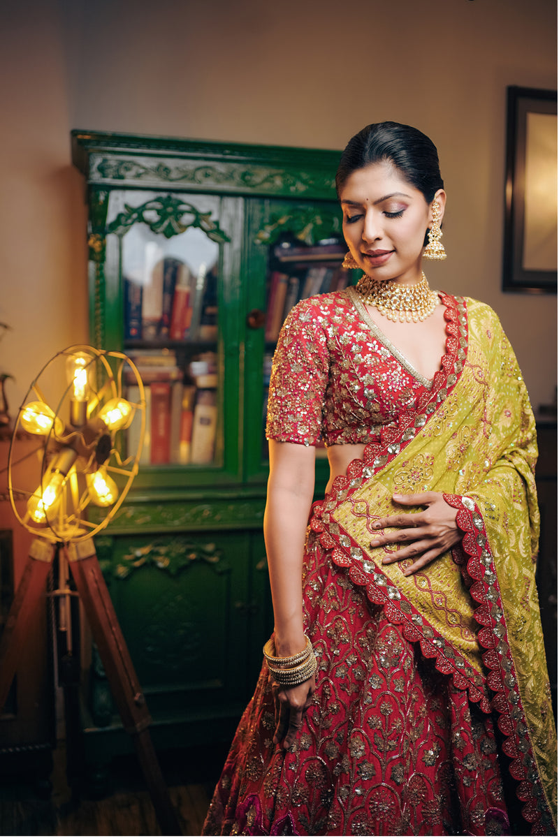 Classic Handloom Banarasi Bridal Lehenga