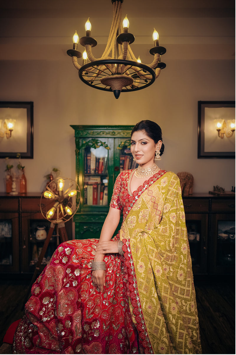 Classic Handloom Banarasi Bridal Lehenga