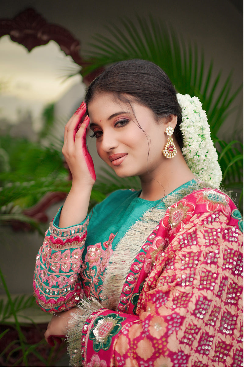 Rawsilk Velvet Lehenga