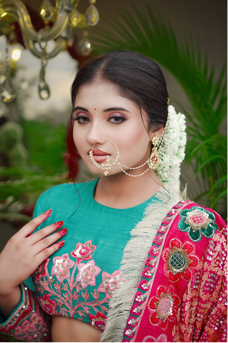 Rawsilk Velvet Lehenga