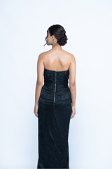 Midnight Muse Drape Gown