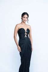 Midnight Muse Drape Gown