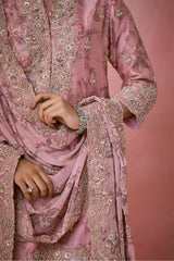 Mystic Garnet Sharara Set