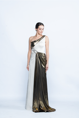 Opaline One-Shoulder Gown