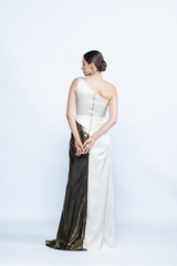 Opaline One-Shoulder Gown