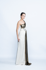 Opaline One-Shoulder Gown