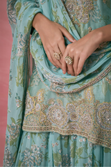 Organza Bliss Sharara Set