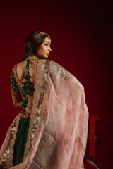 Emerald Blush Enchantment Lehenga