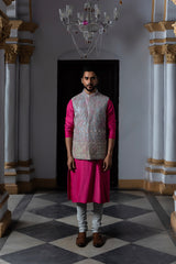 Pink Mens Kurta Set