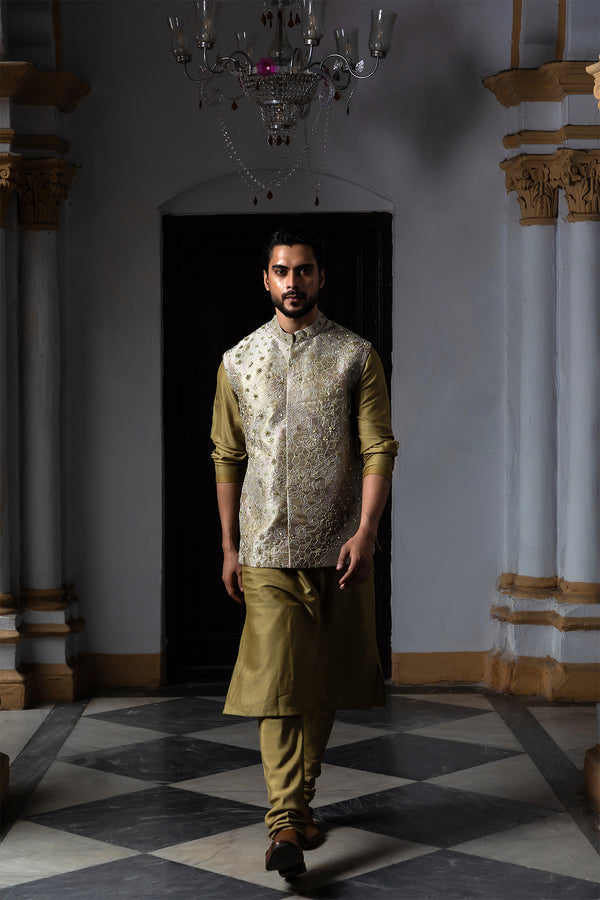 Green Mens Kurta
