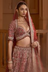 Scarlet Enchantment Lehenga