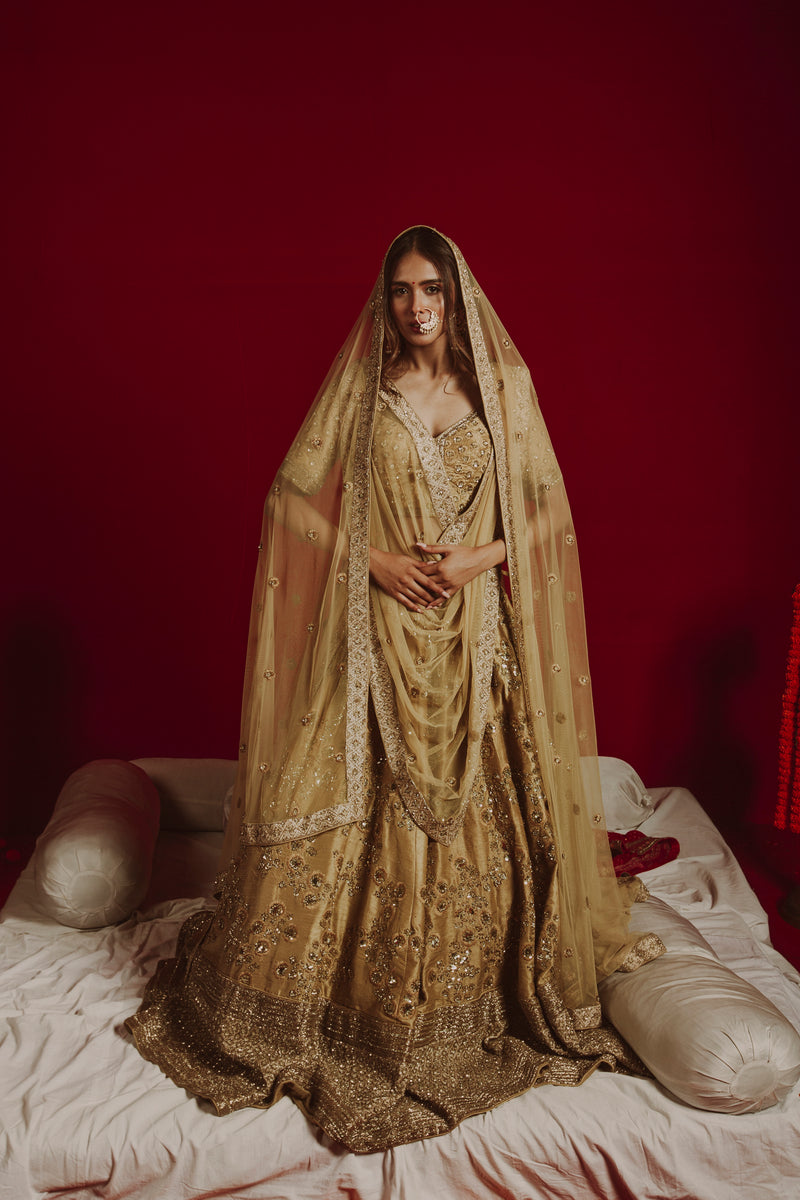 Golden Radiance Symphony Lehenga