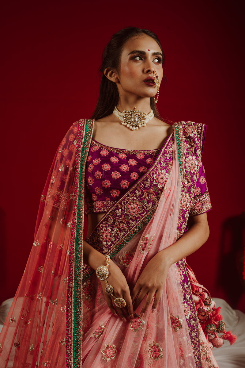 Rosy Twilight Harmony Lehenga