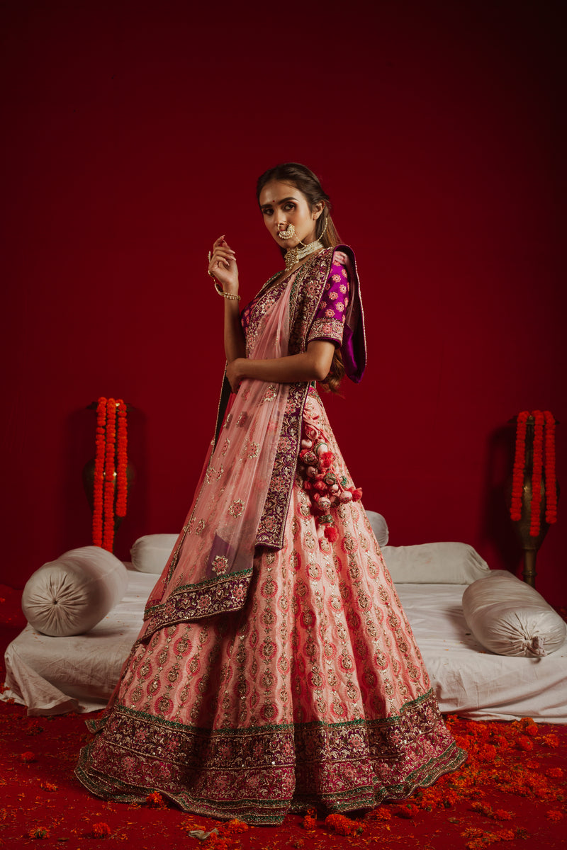 Rosy Twilight Harmony Lehenga