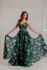 Emerald Blossom Enchantment Gown