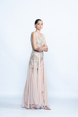 Whisper Bloom One-Shoulder Dress