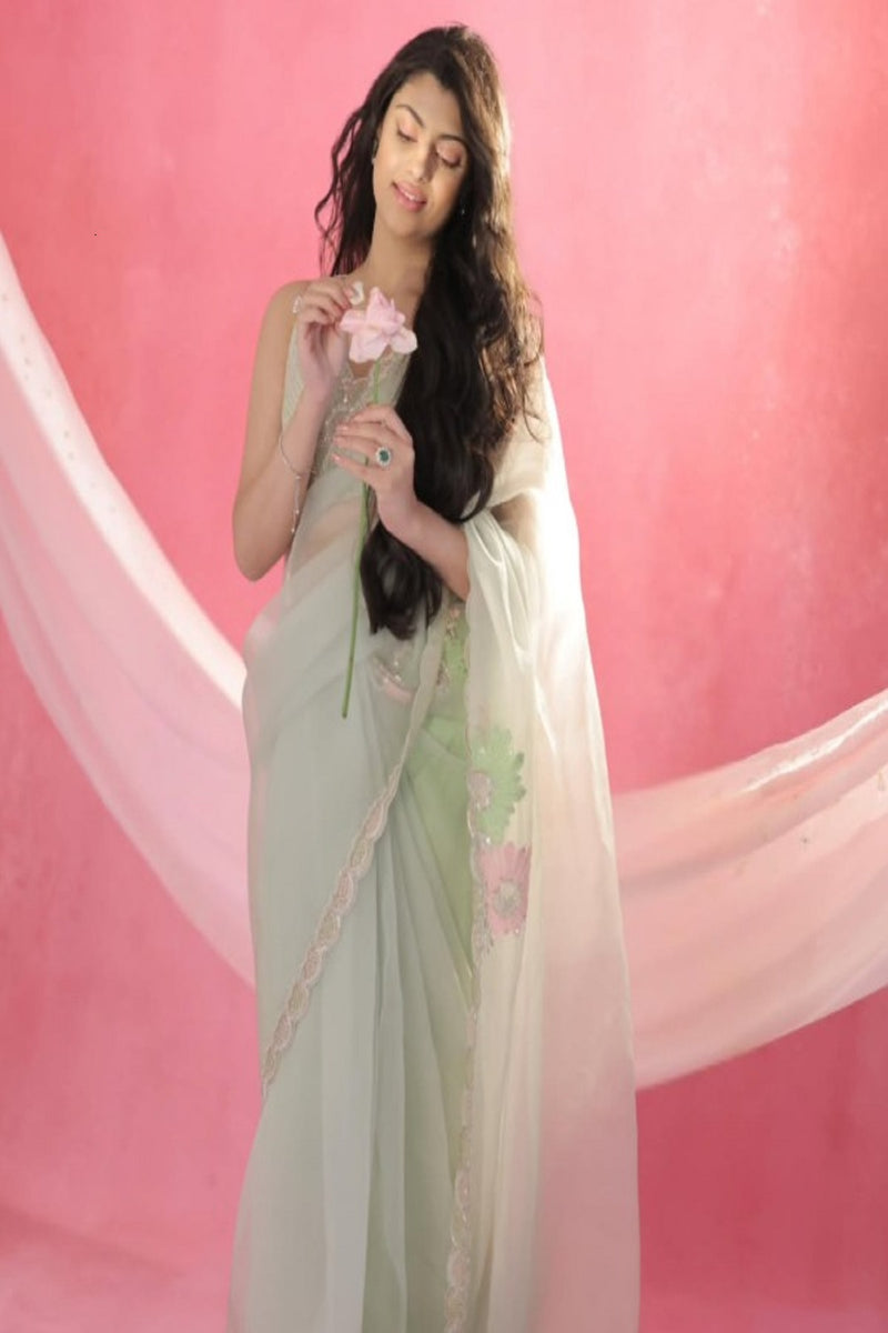 Aaralya Hand Embroidery Saree