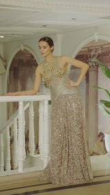 Sage Royale Embellished Gown