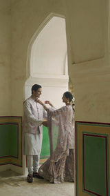 Ethereal Organza Layers Sharara Set