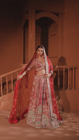 Scarlet Enchantment Lehenga