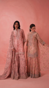 Mystic Garnet Sharara Set